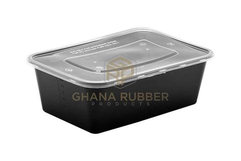 Image of Shine Microwavable Containers Rectanglular 1500cc Black