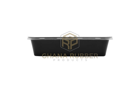 Image of Shine Microwavable Containers Rectanglular 500cc Black
