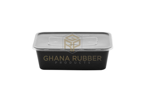 Image of Shine Microwavable Containers Rectanglular 750cc Black