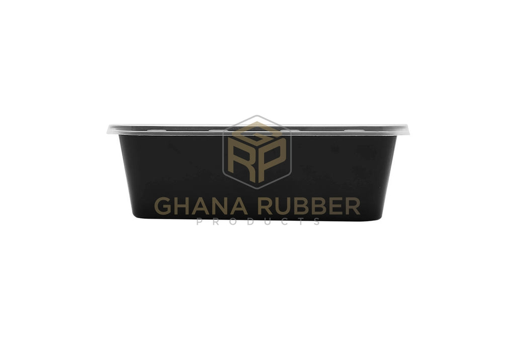 Shine Microwavable Containers Rectanglular 750cc Black