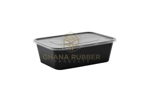 Image of Shine Microwavable Containers Rectanglular 750cc Black