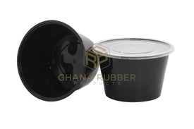 Shine Microwavable Containers Round 1000cc Black