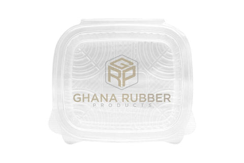 Image of Square Hinged Container 375cc Flat