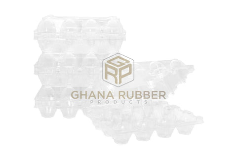 Image of Transparent Egg Trays for 12-Eggs (Short)