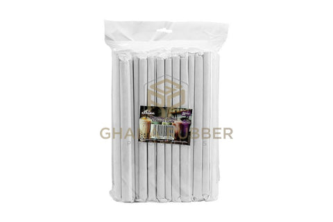Image of Wrapped Jumbo Straws Black 12mm