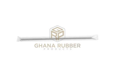 Image of Wrapped Paper Smoothie Straws Black 8mm