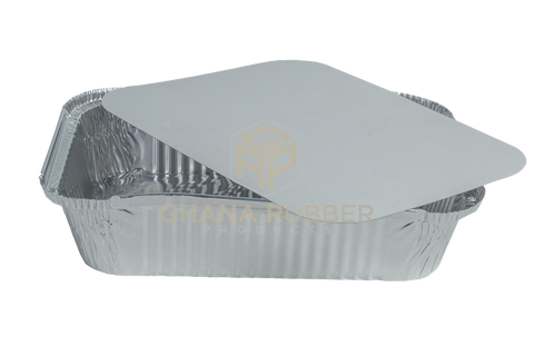 Image of Aluminium Foil Food Containers + Lids Large 83185