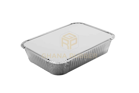 Image of Aluminium Foil Food Containers + Lids Large 83185