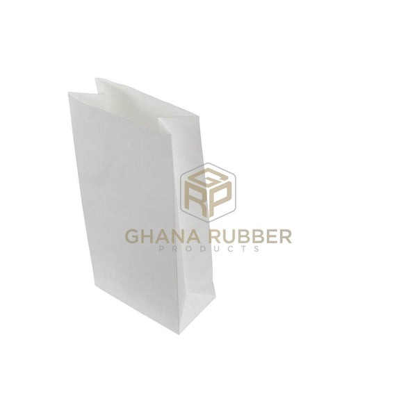 Takeaway Paper Bags White Small Shine Disposables by Ghana Rubber