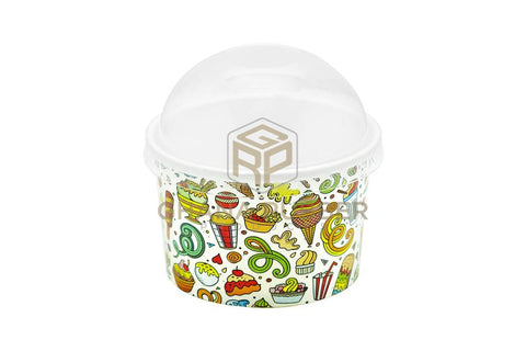 Image of Ice Cream Cups 4oz + Lids