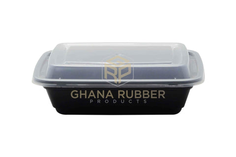 Image of 12oz Rectangle Black Microwavable Containers
