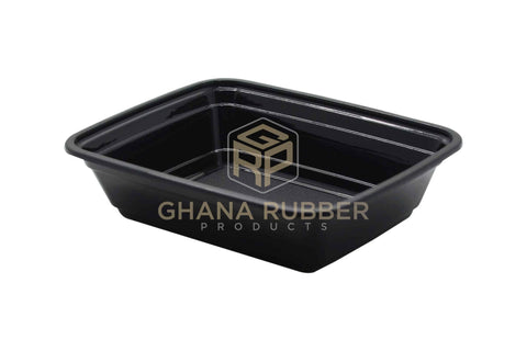 Image of 12oz Rectangle Black Microwavable Containers