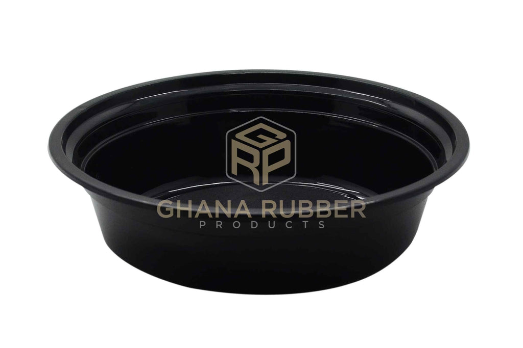 16oz Round Black Microwavable Containers