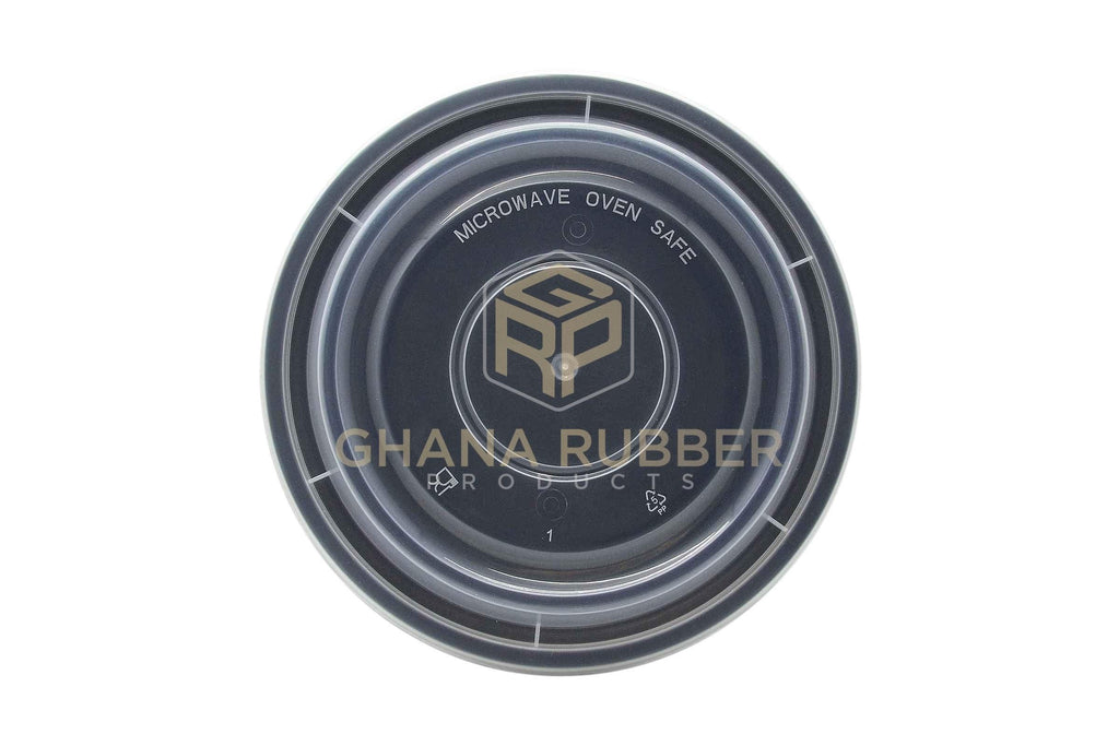 16oz Round Black Microwavable Containers
