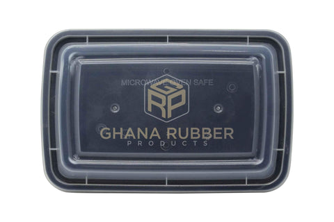 Image of 24oz Rectangle Black Microwavable Containers
