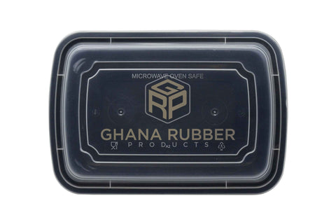 Image of 38oz Rectangle Black Microwavable Containers