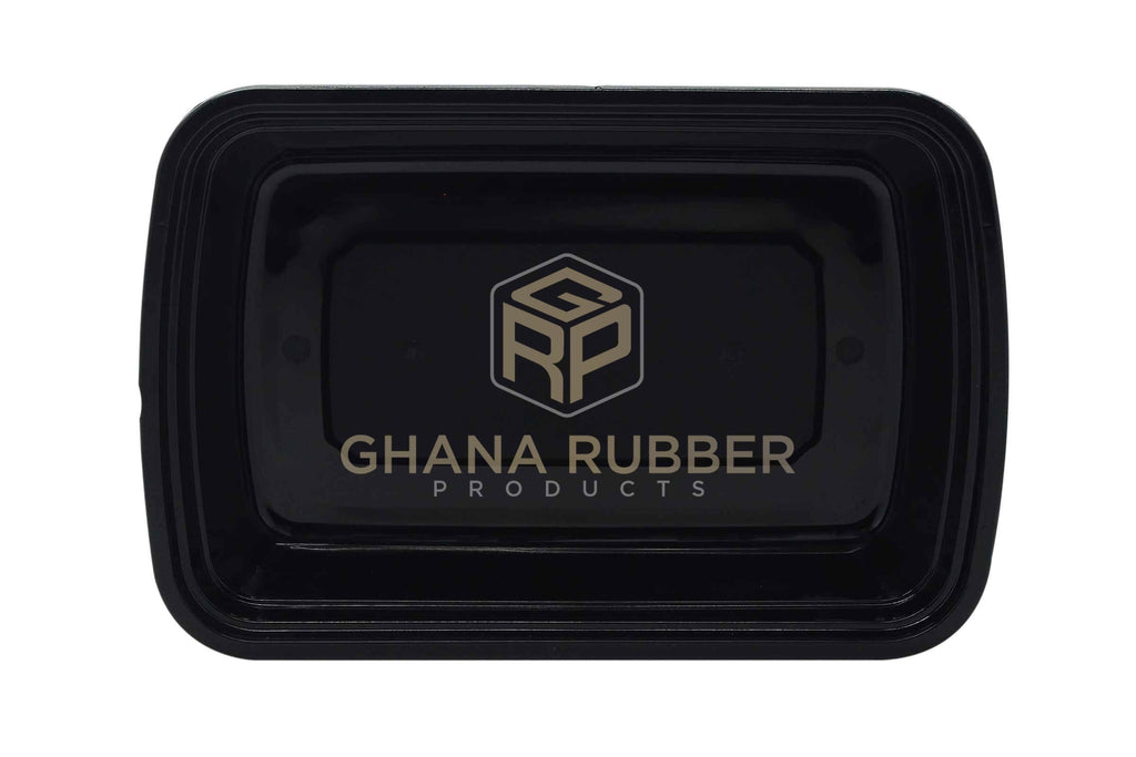 38oz Rectangle Black Microwavable Containers