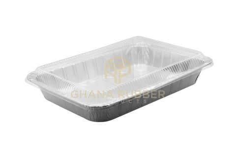 Image of Aluminium Foil Catering Trays + Lids Medium 7000cc