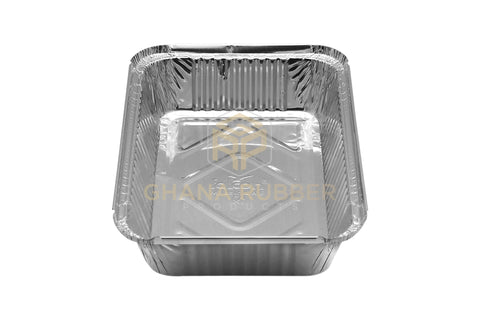 Image of Aluminium Foil Food Containers + Lids Medium 8389