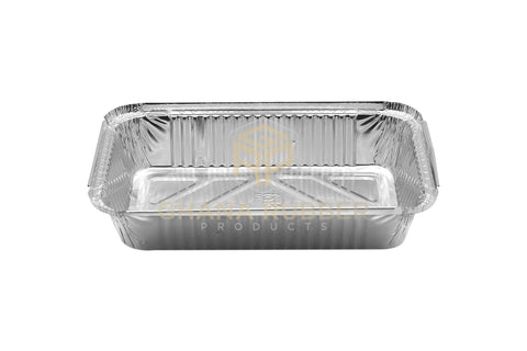 Image of Aluminium Foil Food Containers + Lids Medium 8389
