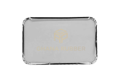 Image of Aluminium Foil Food Containers + Lids Large Deep 8777