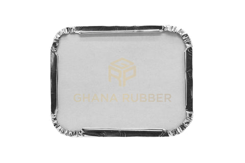 Image of Aluminium Foil Food Containers + Lids Small 8342