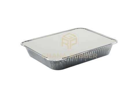 Image of Aluminium Foil Food Containers + Lids 73365