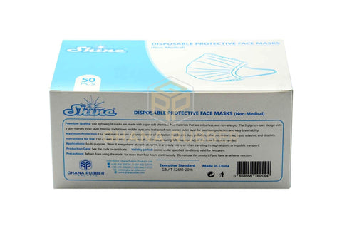 Image of Disposable Blue Face Masks 3-Ply