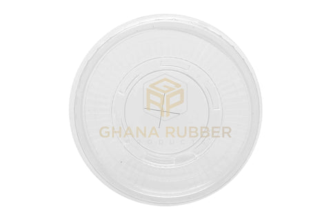 Image of Disposable Plastic Cups 300cc Transparent + Flat Lids