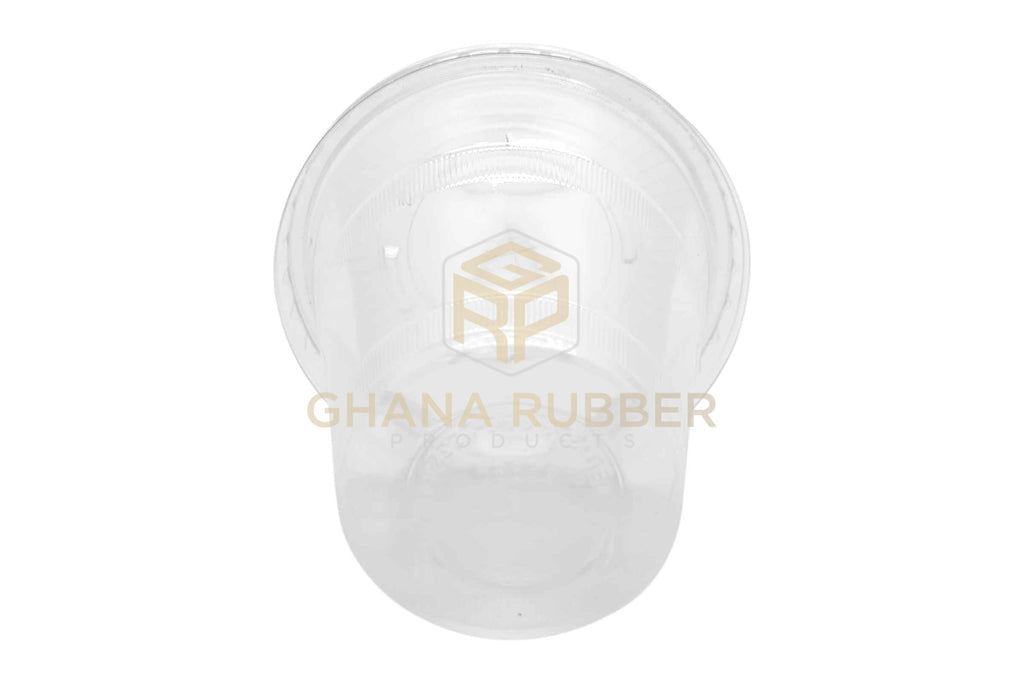 Disposable Plastic Cups 300cc Transparent + Flat Lids