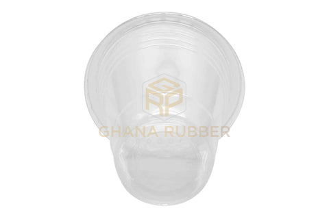 Image of Disposable Plastic Cups 360cc Transparent + Domed Lids