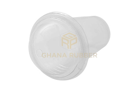 Image of Disposable Plastic Cups 425cc Transparent + Domed Lids