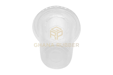 Image of Disposable Plastic Cups 425cc Transparent + Flat Lids