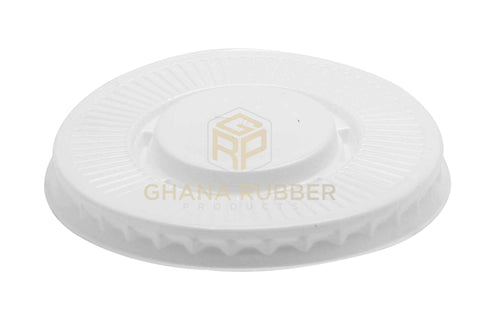 Image of Flat Lids With A Sip-Through Hole White Large Size