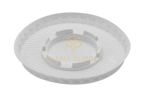 Image of Flat Lids With No Hole White Large Size