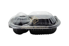 Menu Box 3-Section Microwavable Food Containers (1200ml)