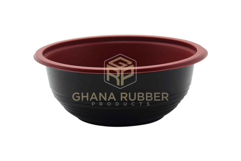 Image of Red & Black Soup Bowl 550ml + Lids