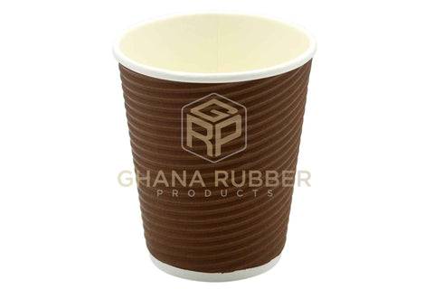 Image of Ripple Paper Cups 12oz Brown