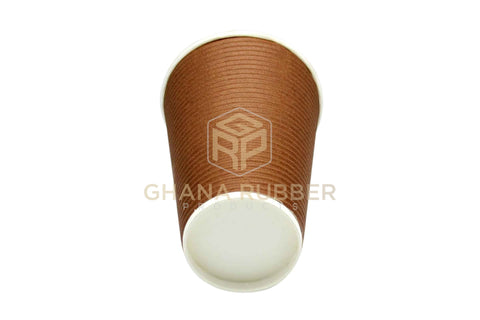 Image of Ripple Paper Cups 16oz Brown