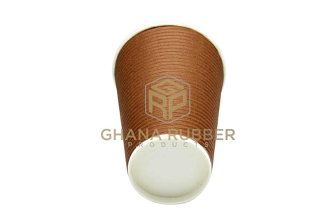 Image of Ripple Paper Cups 16oz Brown