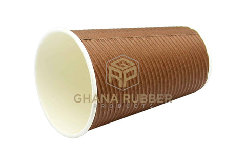 Image of Ripple Paper Cups 16oz Brown