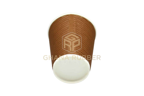 Image of Ripple Paper Cups 8oz Brown
