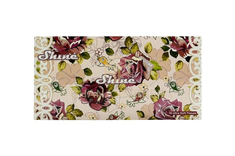 Image of Shine Facial Tissue Medium 76pcs Mixed Designs