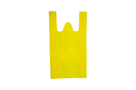 Unprinted Carrier Bags Yellow Small