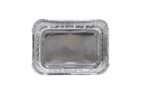 Image of Aluminium Foil Food Containers + Domed Plastic Lids 8333