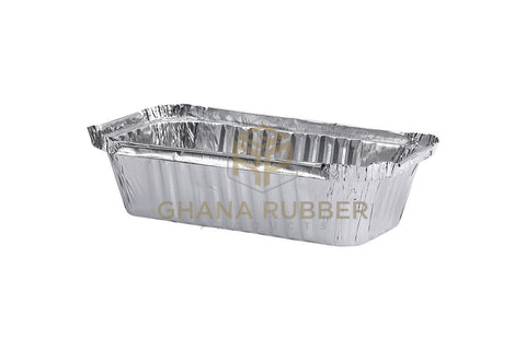 Image of Aluminium Foil Food Containers + Domed Plastic Lids 8368