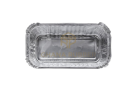 Image of Aluminium Foil Food Containers + Domed Plastic Lids 8368