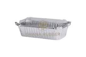 Aluminium Foil Food Containers + Domed Plastic Lids 8368