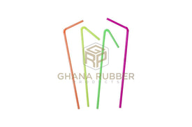 Assorted Neon Plastic Straws 5mm (100pcs)