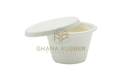 Bagasse Sauce Cups + Lids 4oz